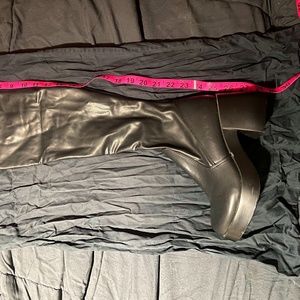 Nature breeze gogo platform boots thigh high sz7